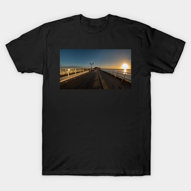 Fisheye view captured on Cromer pier at sunrise T-Shirt by yackers1